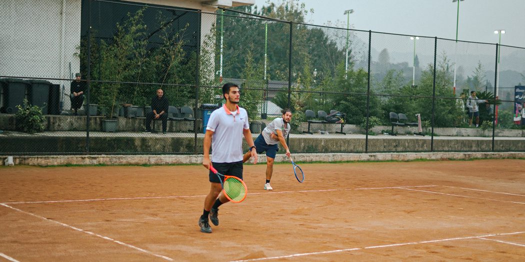برگزاری مرحله یک چهارم نهایی مسابقات تنیس ۱۰۰۰ امتیازی مردان در مازندران